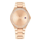 Reloj Para Mujer Tommy Hilfiger 1782643 Color De La Malla Rosado