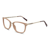 Armacao Oculos Grau Colcci Anna C6095b2554 Creme Com Dourado