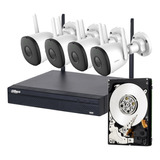 Kit Cámaras Seguridad Wifi 4 Camaras Nvr 8 Canales 1tb Hogar