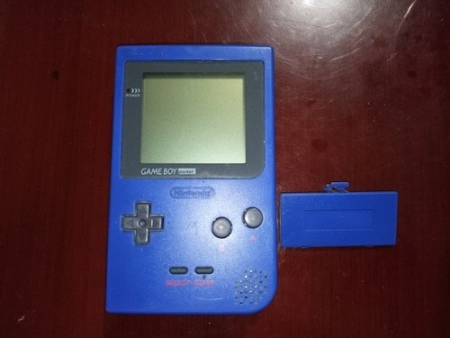 Gameboy Pocket Azul Con Tapa De Baterías Original 