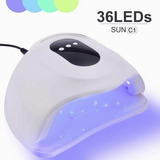 Lampara Led Para Secado De Uñas Todos Esmalte Gel Uv 30leds