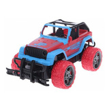 Camioneta Juguete R/c Offroad 27mhz 1:18 Con Luz 10 Km/h Color Rojo