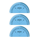 3 Transportadores 180º Plantec Dibujo Tecnico Regla 115 Mm