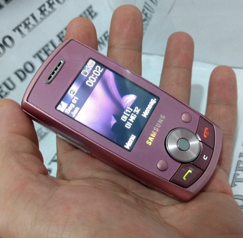 Celular Samsung J700 Rosa Slaide Pequeno Antigo De Chip 