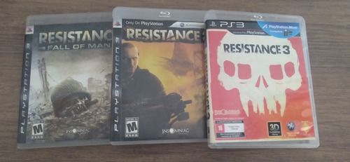 Resistance Ps3 3 Jogos Trilogia Original 