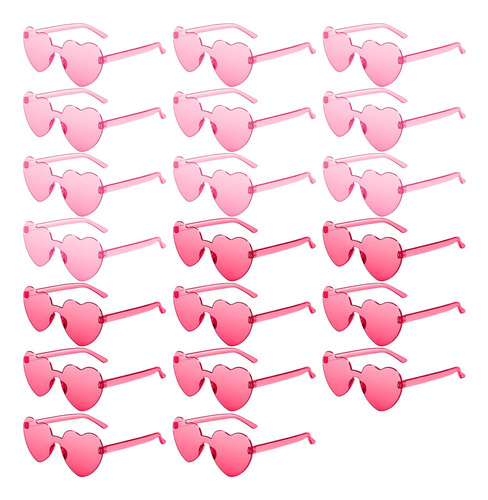 20pz Gafas De Sol De Corazón Accesorios Moda Mujer Lentes