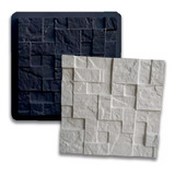 Molde Concreto  Yeso Placa Muro Pared Mod. Mosaico 40x40cm