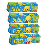 4 Gel Dental Infantil Doctor Duck 50g (cada) Com Flúor