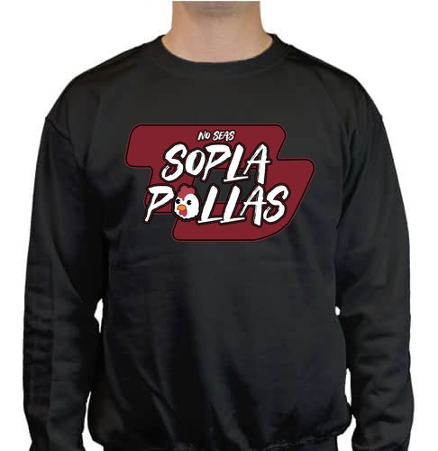 Sudadera Delta Sopla P*llas Blanco Streamerch