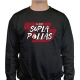 Sudadera Delta Sopla P*llas Blanco Streamerch