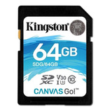 Kingston Memoria Sd Xc Tarjeta U3 64gb Uhs-1 Camara Drone +