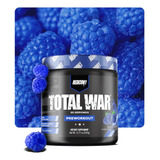 Suplemento En Polvo Redcon1 Total War Pre Entrenador Sabor Blue Raspberry En Bote De 441g