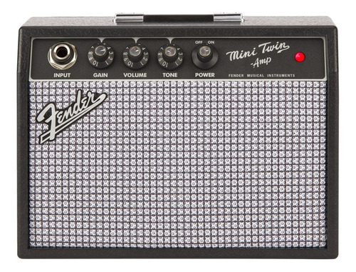 Amplificador Fender Mini Series Mini65 Twin De 1w Color Negro/plata 220v