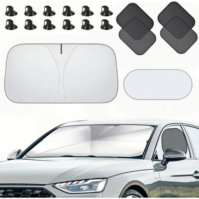 6pzs Protector Parabrisas Cubre Sol Silver Normal Vc | MercadoLibre