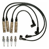 Kit Cables Y Bujías 3 Elect. Vw Jetta A4 (1999-2011) 2.0 L