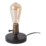 Lámpara Vintage De Mesa, Pequeña Y Retro Con Interruptor