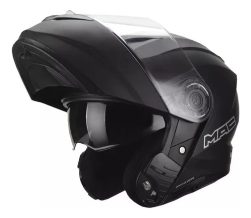 Casco Moto Rebatible Mac Rock Solid Doble Visor