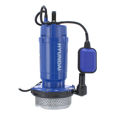 Bomba de agua sumergible 1 Hp Hyundai HYQ1010 con flotador color azul | Meses sin interés