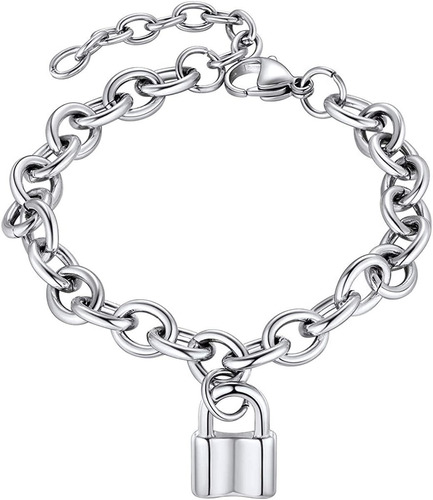 Focalook Pulseras De Cadena De Eslabones Para Mujer, Pulsera