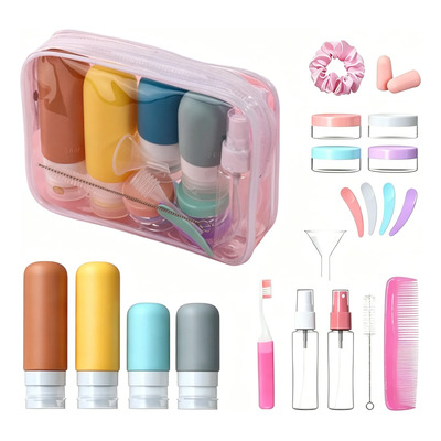22 Botellas De Kit De Viaje Portátiles Contenedores Silicona | MercadoLibre