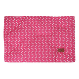 Colchonete Retangular Pet Impermeável - Premium (g) Cor Rosa Desenho Ossinho