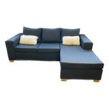 Sillon Sofa Rinconero Noha 2 Cuerpos Con Cheslong 220cm Color Personalizado