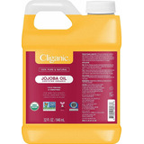 Cliganic Aceite De Jojoba Orgánico A Granel, 32 Onzas, 100% 