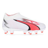 Botines Fútbol Puma Ultra Match Ll Fg/ag Para Niños En Blanc