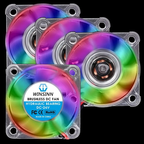 Ventilador Rgb De 1.575pulgadade 24 V, Ventilador Ender 3, V