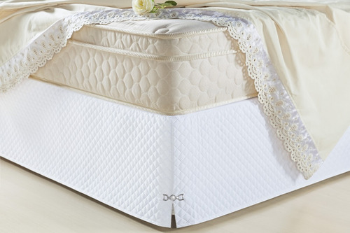 Saia Para Cama King Box Bau Veneza 2,03m X 1,93m X 33cm