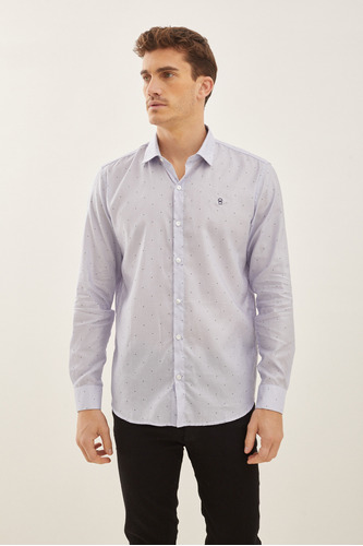 Camisa Poplin Lunares Airborn