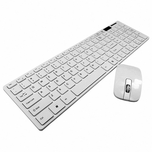 Teclado + Mouse Sem Fio Para Notebook Acer Aspire 3 Branco