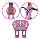 Cadeirinha Boneca Baby P/ Bicicleta Infantil Alive Rosa Bco