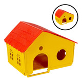 Casa Casinha Para Hamster Roedores Toca Amarela