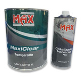 Kit Transparente Maxiclear 4l + Catalizador Color Max 1l
