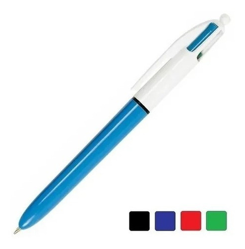 Caneta Bic 4 Cores Esferográfica 1.0 Mm