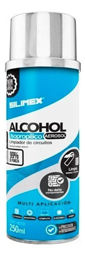 Silimex Alcohol Isopropilico En Aerosol Para Limpieza 250ml
