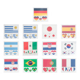 Set De 13 Pegatinas Con Forma De Bandera Para Botella De Agu