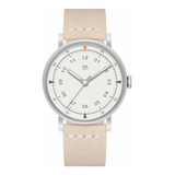 Reloj Hombre Maven Mus-01 Natu Cuarzo 40mm Pulso En Cuero