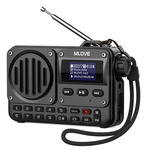 Bocina Mlove Bv800 Bluetooth Superportátil Con Radio Fm