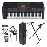 Teclado Arranjador Yamaha Psr Sx600 + Capa + Suporte + Fone