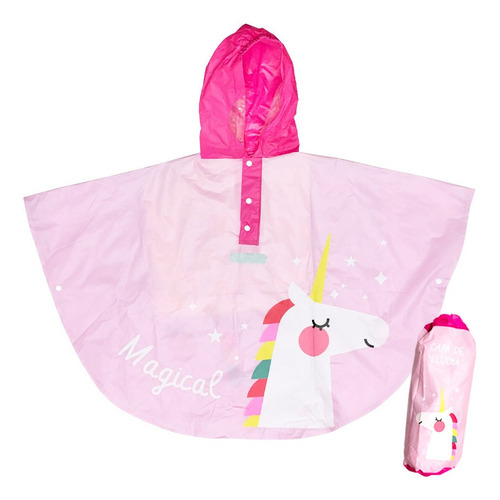 Capas/pilotos/ponchos Infantiles Diseño Unicornio