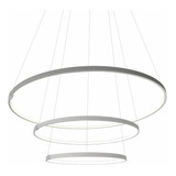 Colgante Triple Anillos Led Moderna Diseño 80w 30/44/60cm 