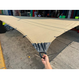 Malla Sombra 90% 4x10 Mts Beige Lista Para Colocar Reforzada