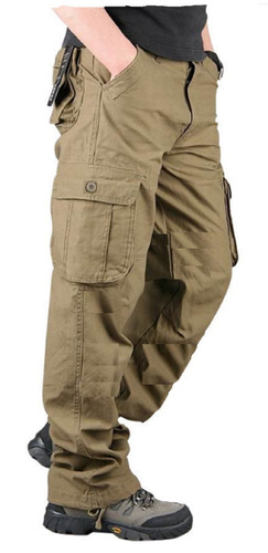 Pantalon Cargo Trabajo Gabardina Hombre Jean X2 Dos Unidades