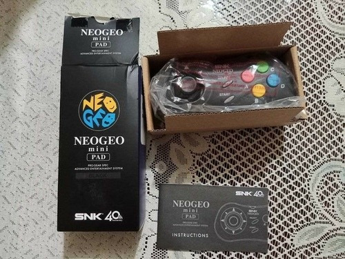 Control Color Negro Original Para Neo Geo Mini *sin Uso*