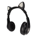 Lindos Auriculares Plegables Inalámbricos Con Orejas De Gato