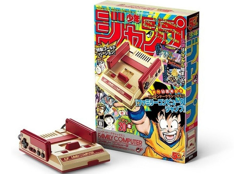 Famicom Mini Jump 50 Anniversary Gold Japones Goku Vjump Nwr