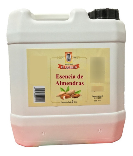 Esencia De Almendra El Castillo 5l - Esencia Para Reposteria