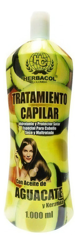 Tratamiento Capilar Aceite Aguacate X 1000ml Herbacol 